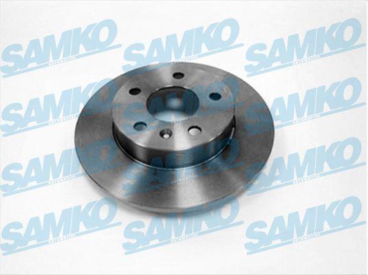Samko O1431P Rear brake disc, non-ventilated O1431P