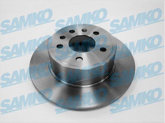 Samko O1331P Rear brake disc, non-ventilated O1331P