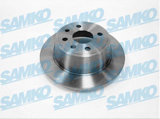 Samko O1231P Rear brake disc, non-ventilated O1231P