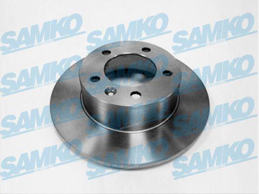 Samko O1037P Rear brake disc, non-ventilated O1037P