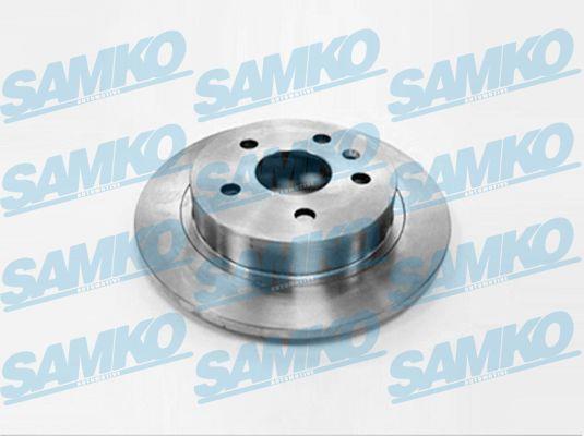 Samko O1029P Rear brake disc, non-ventilated O1029P