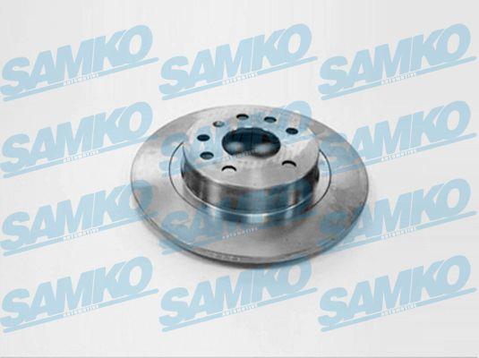 Samko O1024P Rear brake disc, non-ventilated O1024P