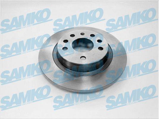 Samko O1014P Rear brake disc, non-ventilated O1014P