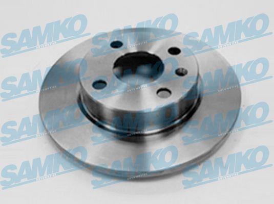 Samko O1013P Rear brake disc, non-ventilated O1013P