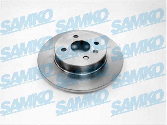 Samko O1004P Rear brake disc, non-ventilated O1004P