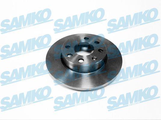 Samko O1001P Unventilated front brake disc O1001P