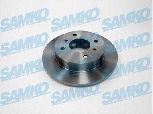 Samko N2553P Rear brake disc, non-ventilated N2553P