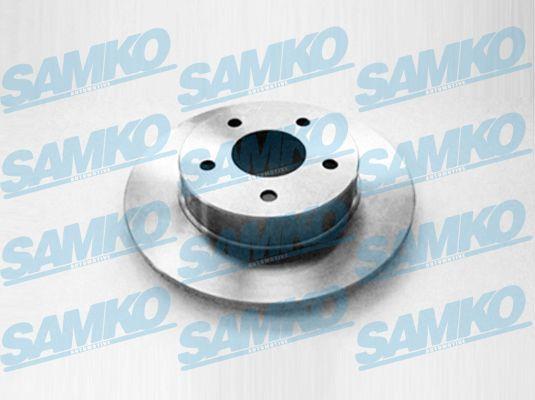 Samko N2004P Rear brake disc, non-ventilated N2004P
