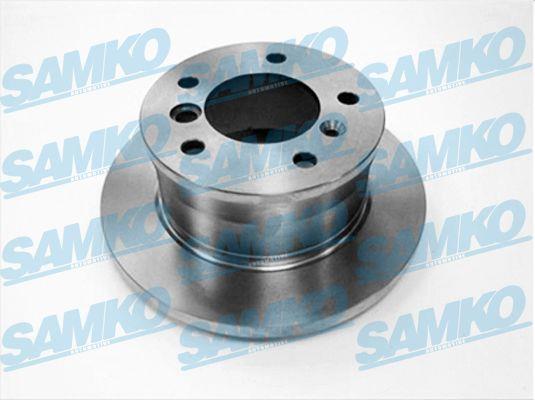 Samko M2681P Rear brake disc, non-ventilated M2681P