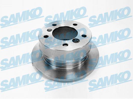 Samko M2661P Rear brake disc, non-ventilated M2661P