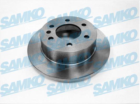 Samko M2043P Rear brake disc, non-ventilated M2043P