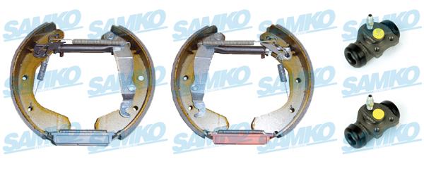 Samko KEG099 Brake shoes with cylinders, set KEG099