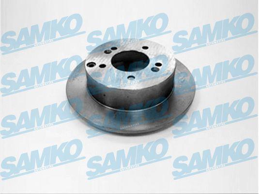 Samko K2007P Rear brake disc, non-ventilated K2007P