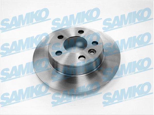 Samko F1581P Rear brake disc, non-ventilated F1581P