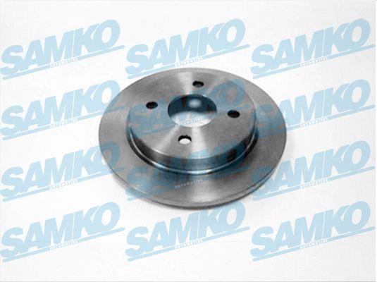 Samko F1161P Rear brake disc, non-ventilated F1161P