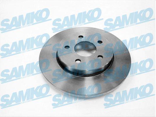 Samko F1041P Rear brake disc, non-ventilated F1041P