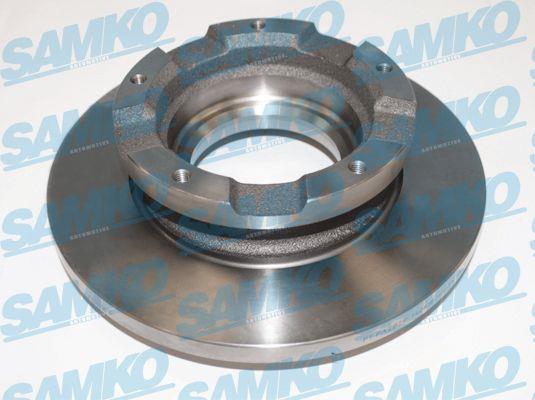 Samko F1020PA Rear brake disc, non-ventilated F1020PA