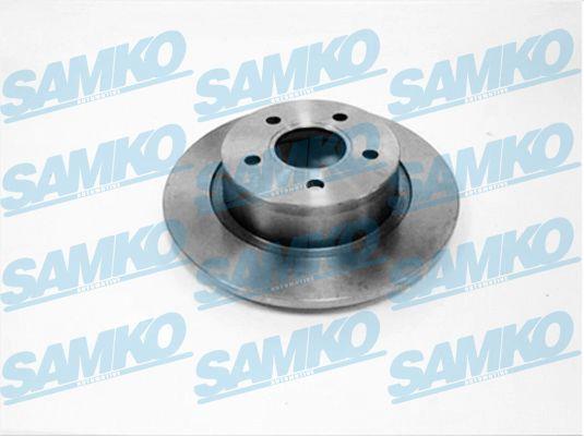 Samko F1014P Rear brake disc, non-ventilated F1014P
