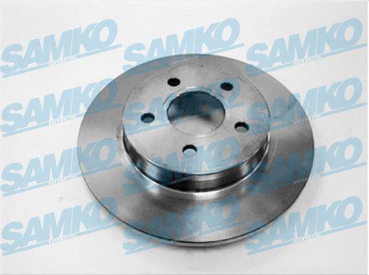 Samko F1010P Rear brake disc, non-ventilated F1010P