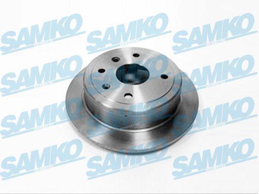 Samko D4000P Rear brake disc, non-ventilated D4000P