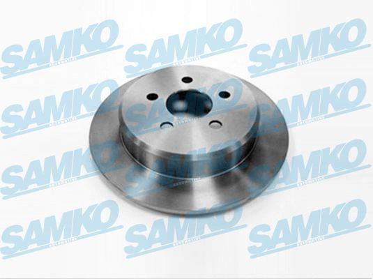 Samko D1461P Rear brake disc, non-ventilated D1461P