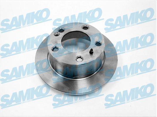 Samko C1321P Rear brake disc, non-ventilated C1321P