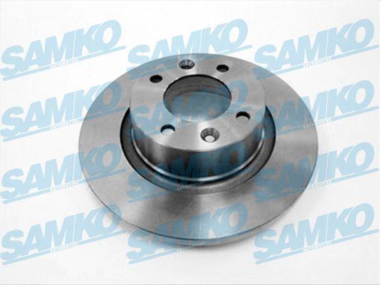 Samko C1002P Rear brake disc, non-ventilated C1002P