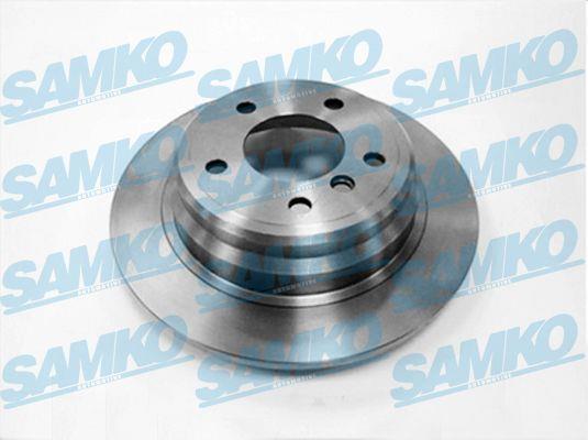 Samko B2451P Rear brake disc, non-ventilated B2451P