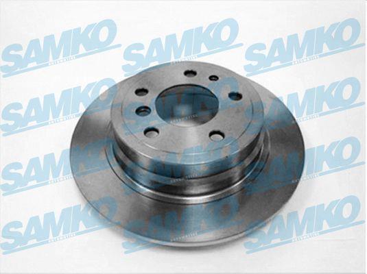 Samko B2241P Rear brake disc, non-ventilated B2241P
