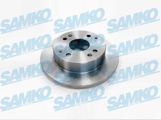 Samko A4211P Rear brake disc, non-ventilated A4211P