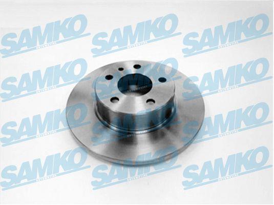 Samko A2163P Rear brake disc, non-ventilated A2163P