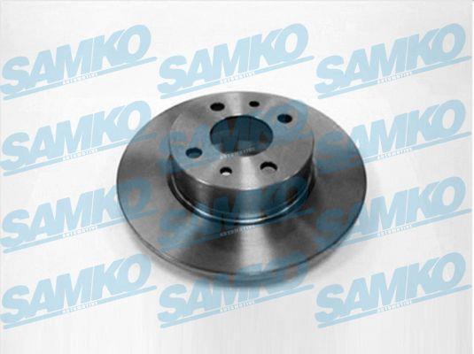 Samko A2161P Rear brake disc, non-ventilated A2161P