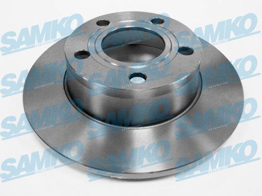 Samko A1603P Rear brake disc, non-ventilated A1603P