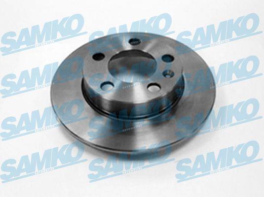 Samko A1441P Rear brake disc, non-ventilated A1441P