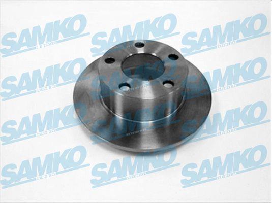 Samko A1401P Rear brake disc, non-ventilated A1401P