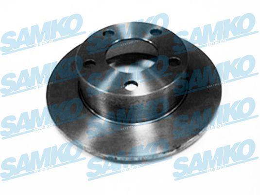 Samko A1103P Rear brake disc, non-ventilated A1103P