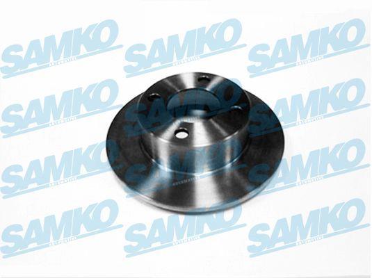 Samko A1101P Rear brake disc, non-ventilated A1101P