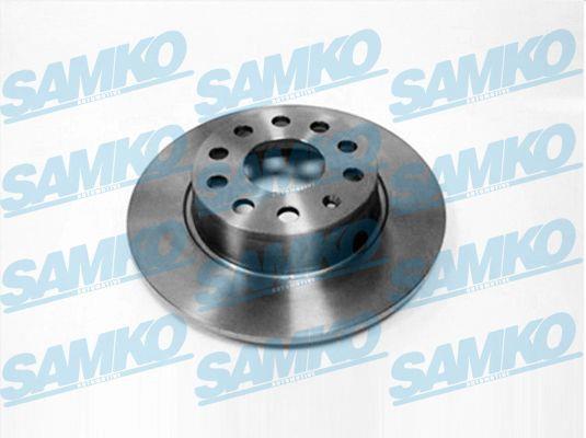 Samko A1038P Rear brake disc, non-ventilated A1038P