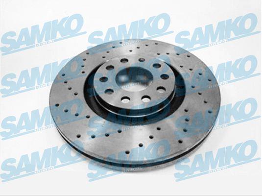 Samko A1031V Ventilated brake disc with perforation A1031V