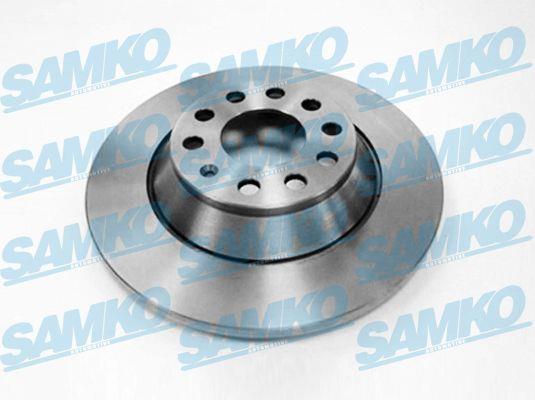Samko A1015P Rear brake disc, non-ventilated A1015P