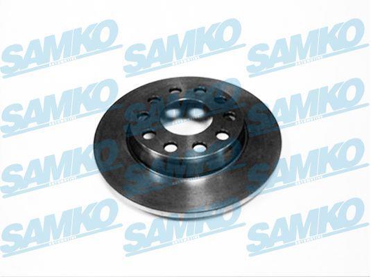 Samko A1013P Rear brake disc, non-ventilated A1013P