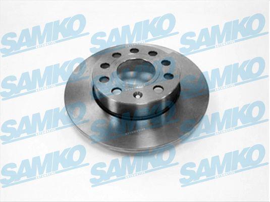 Samko A1010P Rear brake disc, non-ventilated A1010P