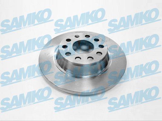 Samko A1005P Rear brake disc, non-ventilated A1005P