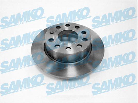 Samko A1003P Rear brake disc, non-ventilated A1003P