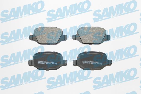 Samko 5SP871 Brake Pad Set, disc brake 5SP871
