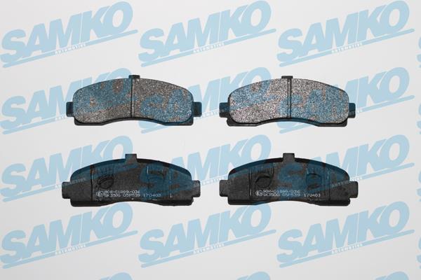 Samko 5SP539 Brake Pad Set, disc brake 5SP539