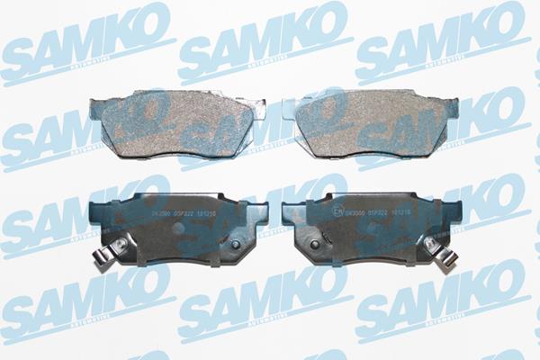 Samko 5SP322 Brake Pad Set, disc brake 5SP322