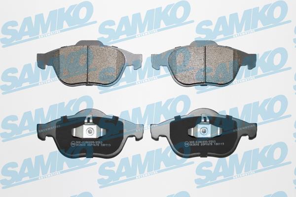 Samko 5SP1678 Brake Pad Set, disc brake 5SP1678