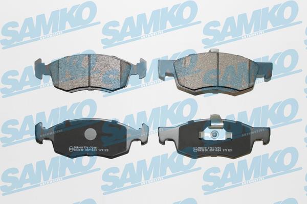 Samko 5SP1654 Brake Pad Set, disc brake 5SP1654