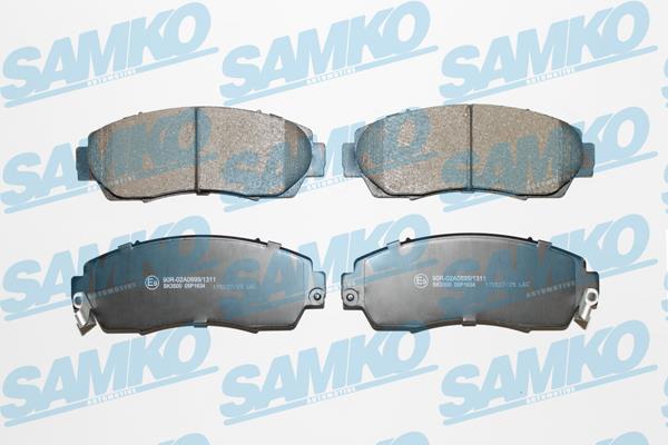 Samko 5SP1634 Brake Pad Set, disc brake 5SP1634
